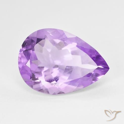 6.76ct Natürlicher tiefviolett Amethyst, Birnenform, VS