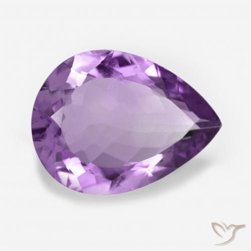 9,17 ctw natürlicher Lebhaftes Violett Amethyst, Birnenform, VS