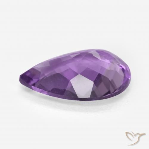 9,17 ctw natürlicher Lebhaftes Violett Amethyst, Birnenform, VS