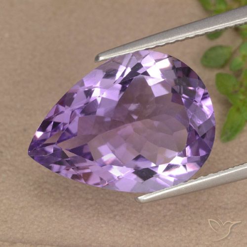 6.52ct Natürlicher tiefviolett Amethyst, Birnenform, VVS-VS