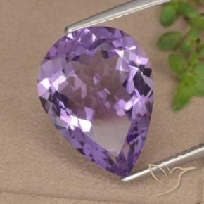 9,17 ctw natürlicher tiefviolett Amethyst, Birnenform, VVS-VS