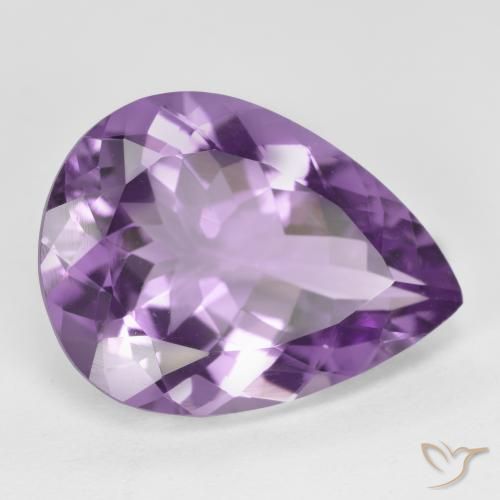 9,17 ctw natürlicher Mittel-helles Purpurviolett Amethyst, Birnenform, VVS-VS