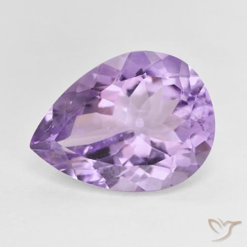 7.28ct Natürlicher Mittelviolett Amethyst, Birnenform, VS