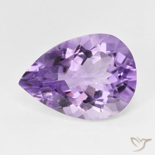 9,17 ctw natürlicher tiefviolett Amethyst, Birnenform, VVS-VS