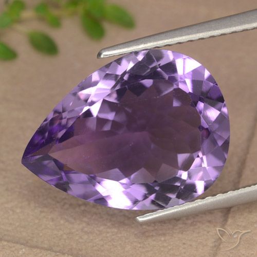 6.79ct Natürlicher Aubergine Veilchen Amethyst, Birnenform, VVS-VS