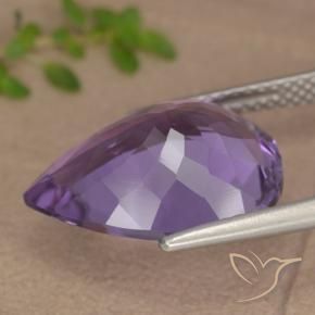 9,17 ctw natürlicher Aubergine Veilchen Amethyst, Birnenform, VVS-VS