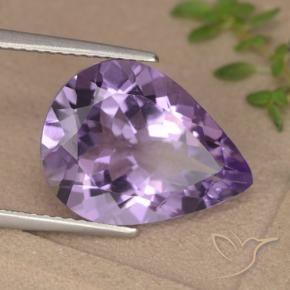 9,17 ctw natürlicher Mittel-helles Purpurviolett Amethyst, Birnenform, VVS-VS