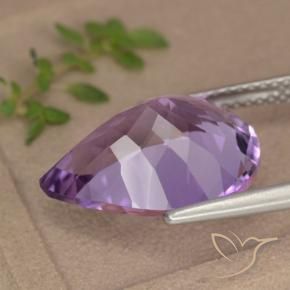 9,17 ctw natürlicher Mittel-helles Purpurviolett Amethyst, Birnenform, VVS-VS
