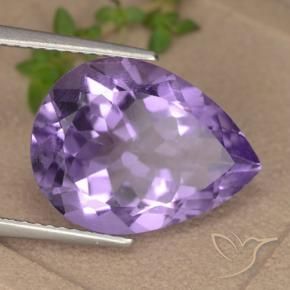 9,17 ctw natürlicher Mittelviolett Amethyst, Birnenform, VVS-VS