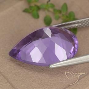 9,17 ctw natürlicher Mittelviolett Amethyst, Birnenform, VVS-VS