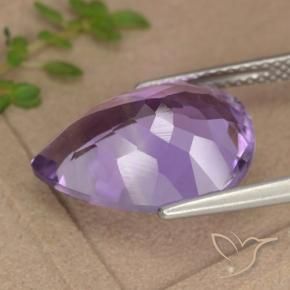 9,17 ctw natürlicher tiefviolett Amethyst, Birnenform, VVS-VS