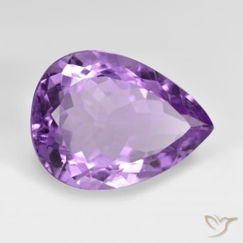 9,17 ctw natürlicher Mittelviolett Amethyst, Birnenform, VVS-VS