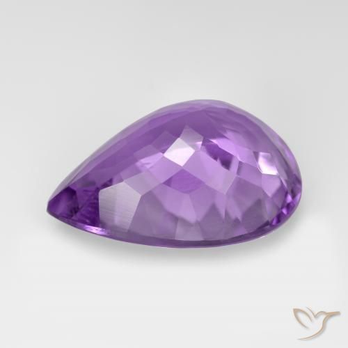 9,17 ctw natürlicher Mittelviolett Amethyst, Birnenform, VVS-VS