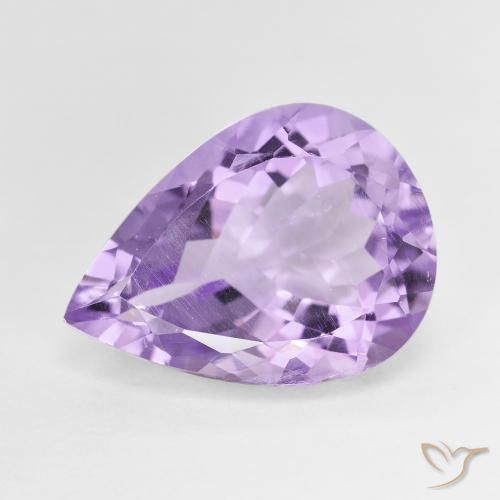7.28ct Natürlicher Mittelviolett Amethyst, Birnenform, VS