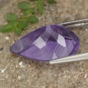 9,17 ctw natürlicher Mittelviolett Amethyst, Birnenform, VS