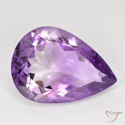 9,17 ctw natürlicher Lilaisch-violett Amethyst, Birnenform, VVS-VS