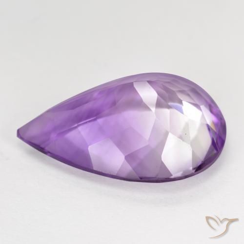 9,17 ctw natürlicher Lilaisch-violett Amethyst, Birnenform, VVS-VS