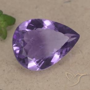 9,17 ctw natürlicher Mittelviolett Amethyst, Birnenform, VS