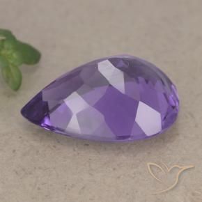 9,17 ctw natürlicher Mittelviolett Amethyst, Birnenform, VS