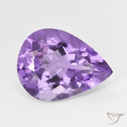 9,17 ctw natürlicher Mittelviolett Amethyst, Birnenform, VS