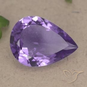 9,17 ctw natürlicher Mittelviolett Amethyst, Birnenform, VS