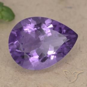 9,17 ctw natürlicher tiefviolett Amethyst, Birnenform, VS