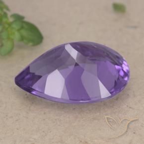 9,17 ctw natürlicher tiefviolett Amethyst, Birnenform, VS