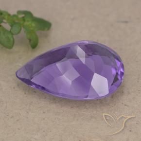 9,17 ctw natürlicher tiefviolett Amethyst, Birnenform, VS
