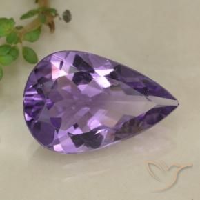 9,17 ctw natürlicher Mittelviolett Amethyst, Birnenform, VS