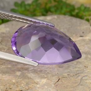 9,17 ctw natürlicher Intensives Violett Amethyst, Birnenform, VVS-VS
