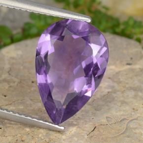 9,17 ctw natürlicher Mittelviolett Amethyst, Birnenform, VVS-VS