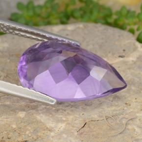 9,17 ctw natürlicher Mittelviolett Amethyst, Birnenform, VVS-VS