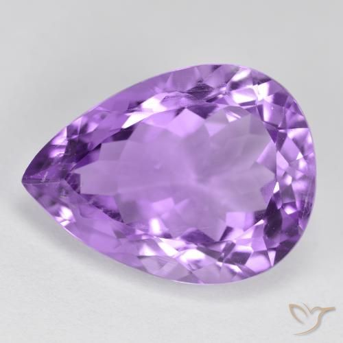 9,17 ctw natürlicher tiefviolett Amethyst, Birnenform, VVS-VS