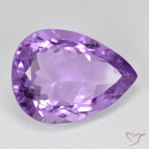9,17 ctw natürlicher tiefviolett Amethyst, Birnenform, VVS-VS