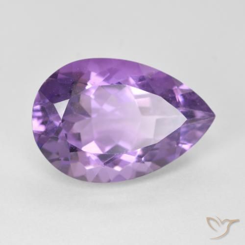 9,17 ctw natürlicher Mittelviolett Amethyst, Birnenform, VVS-VS