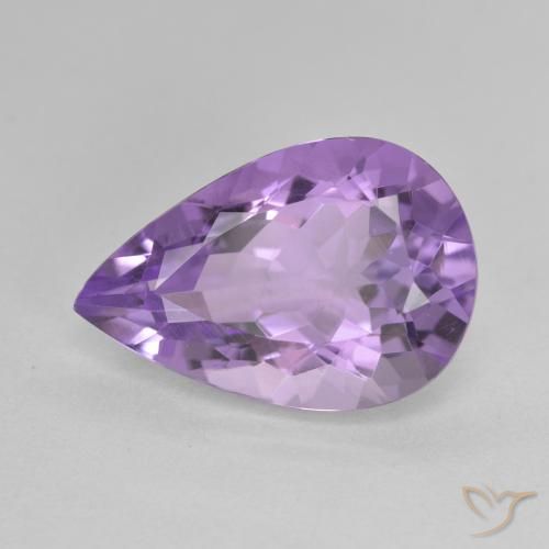 4.81ct Natürlicher Mittelviolett Amethyst, Birnenform, VVS-VS