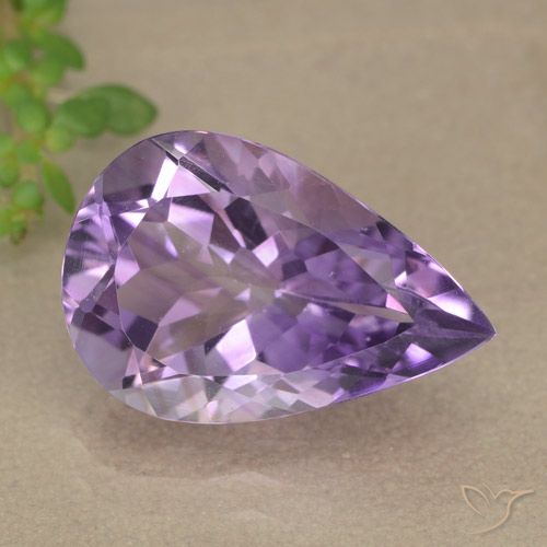 4.90ct Natürlicher Mittelviolett Amethyst, Birnenform, VVS-VS