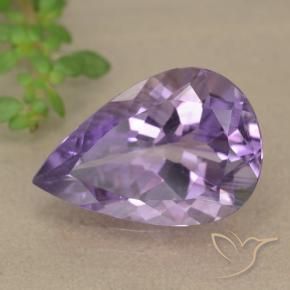 9,17 ctw natürlicher Mittelviolett Amethyst, Birnenform, VVS-VS