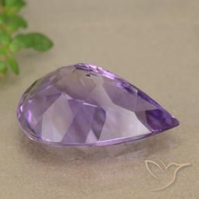 9,17 ctw natürlicher Mittelviolett Amethyst, Birnenform, VVS-VS