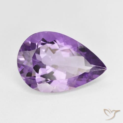 9,17 ctw natürlicher Mittelviolett Amethyst, Birnenform, VVS-VS