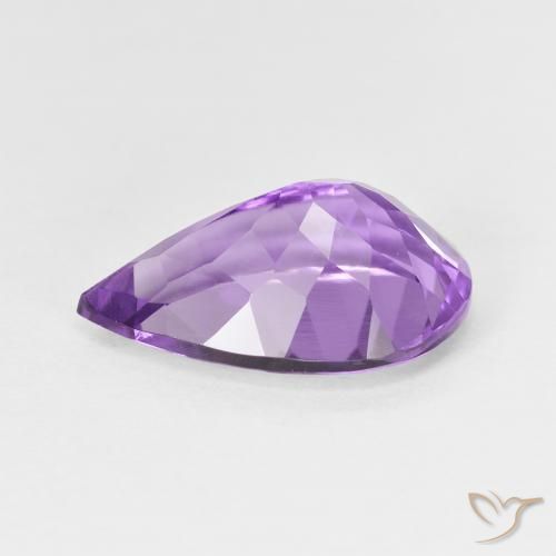 9,17 ctw natürlicher Mittelviolett Amethyst, Birnenform, VVS-VS
