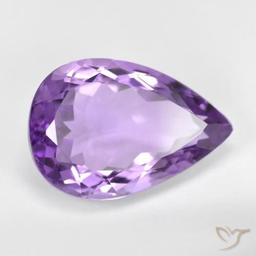 9,17 ctw natürlicher tiefviolett Amethyst, Birnenform, VVS-VS