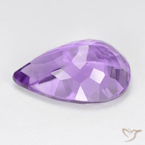 9,17 ctw natürlicher tiefviolett Amethyst, Birnenform, VVS-VS