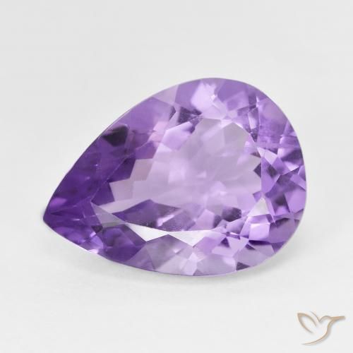 7.28ct Natürlicher Tiefvioletter Farbton Amethyst, Birnenform, VS