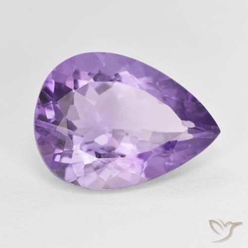 9,17 ctw natürlicher Tiefvioletter Farbton Amethyst, Birnenform, VS