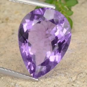 9,17 ctw natürlicher tiefviolett Amethyst, Birnenform, VVS-VS