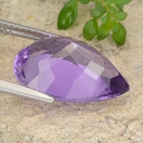 9,17 ctw natürlicher tiefviolett Amethyst, Birnenform, VVS-VS