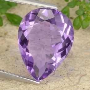 9,17 ctw natürlicher Mittelviolett Amethyst, Birnenform, VVS-VS
