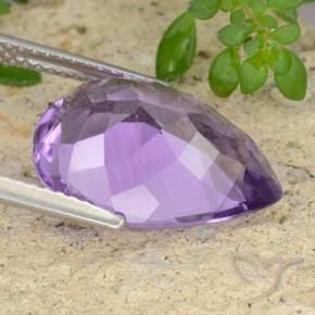9,17 ctw natürlicher Mittelviolett Amethyst, Birnenform, VVS-VS