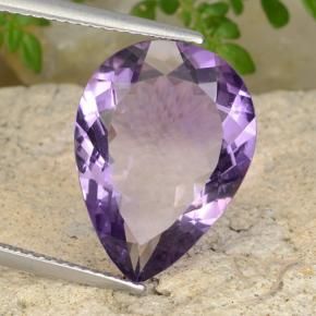 9,17 ctw natürlicher Mittel-helles Purpurviolett Amethyst, Birnenform, VS